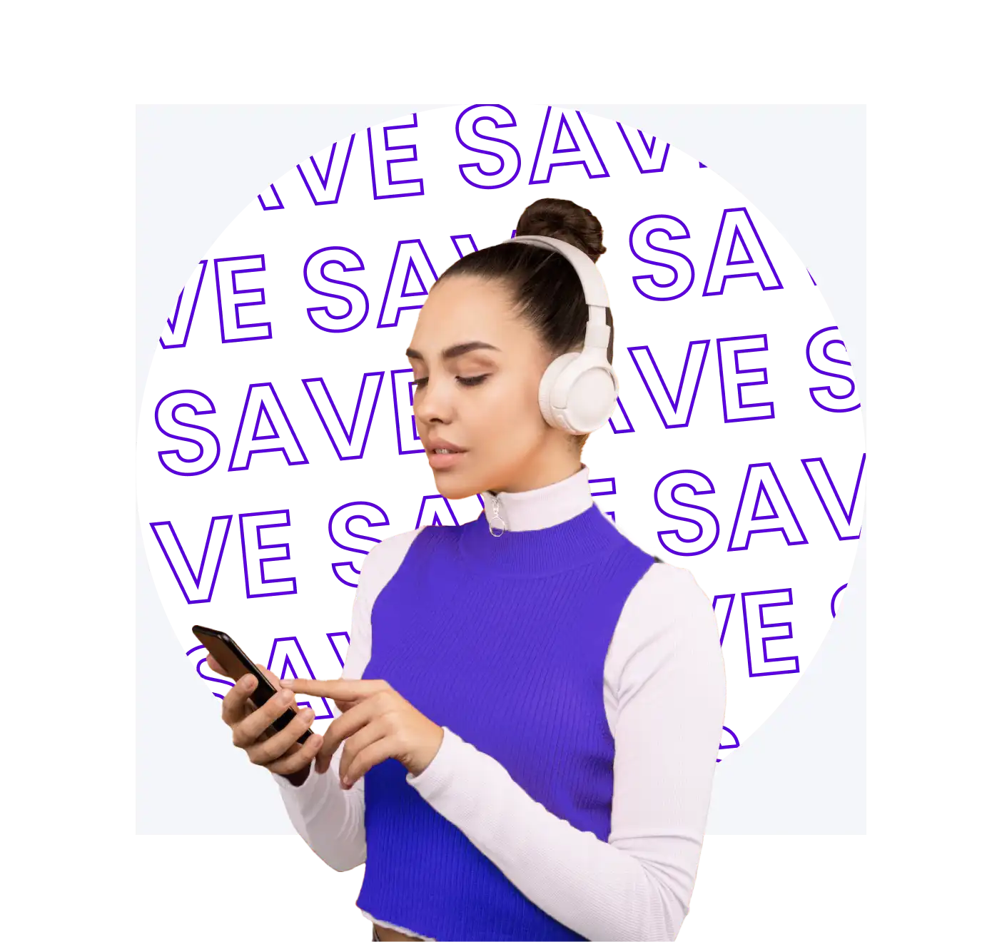 A woman using Zelle Trading App to create a Savings Plan